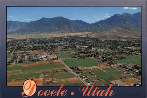 Aerial View of Town Tooele, UT