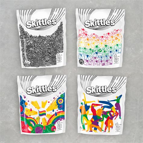 Skittles celebrates Pride 2019 with special packs by LGBTQ+ illustrators