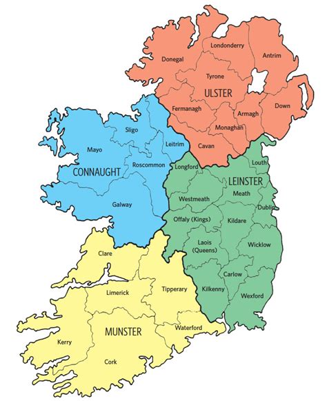 Map Of Ireland Counties - Lusa Sissie