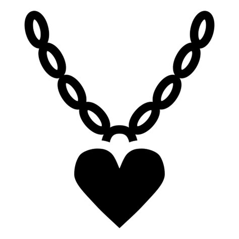 Heart necklace icon, SVG and PNG | Game-icons.net