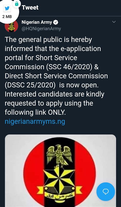 Nigerian Army Recruitment 2019 - Jobs/Vacancies - Nigeria