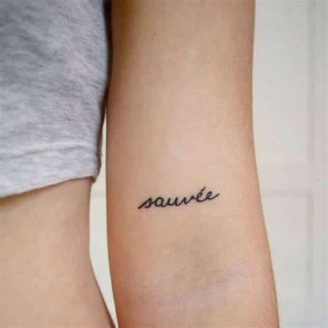 40 Charming One Word Tattoo Examples