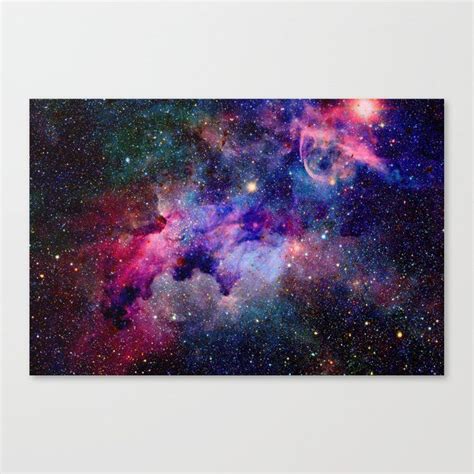 Buy Purple Galaxy Canvas Print by newburydesigns. Worldwide shipping ...