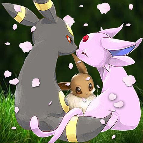 Family Espeon and umbreon | Umbreon and espeon, Cute pokemon wallpaper, Pokemon eeveelutions