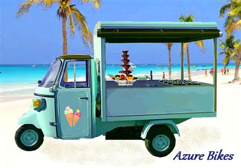 Mobile Ice Cream Truck Electric Tuk Tuk for Parties - Azure Bikes