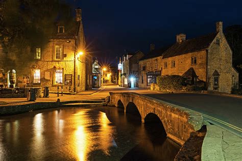 Bourton on the Water Cotswolds UK United Kingdom England Bridge Photograph by Toby McGuire ...