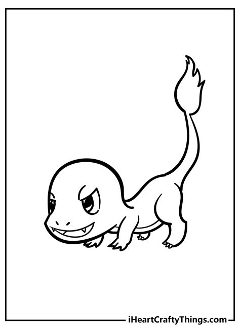 Pokemon Charmander Coloring Pages