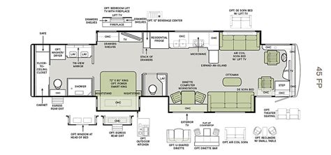 2023 Allegro Bus 45 FP Floor Plan Spotlight - Tiffin Motorhomes