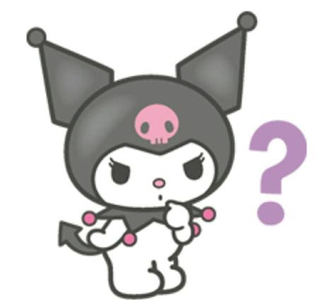 Kuromi | Line sticker, Sanrio characters, Hello kitty