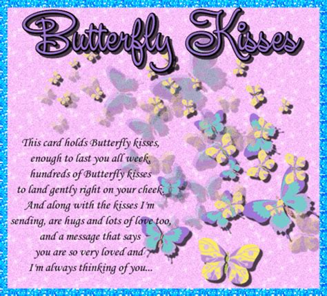 Butterfly Kisses. Free Kiss eCards, Greeting Cards | 123 Greetings