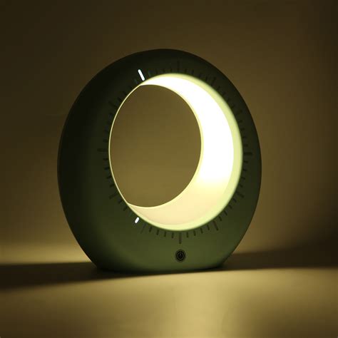 Multifunction Moon Table Lamp Night Light Display Time Novelty Lighting ...