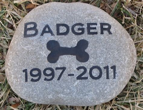 Pet Memorial Stone Dog Pet Memorial Stone Grave Burial Stone | Etsy