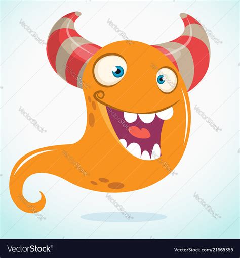 Happy cartoon monster Royalty Free Vector Image