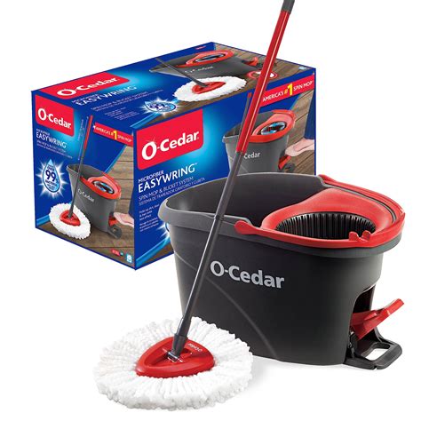 Buy O-Cedar EasyWring Microfiber Spin Mop and Bucket Floor Cleaning System Online at ...