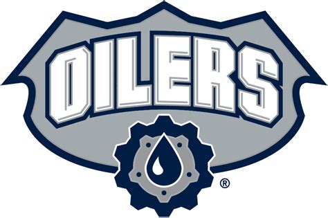 Edmonton Oilers Alternate Logo (2002) - A blue oil drop within a silver ...