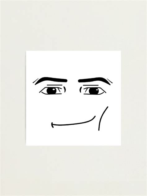 "ROBLOX MAN FACE " Photographic Print by CUTE-LIZ | Redbubble