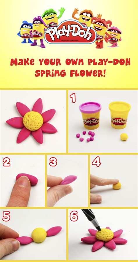 Learn to make some #PlayDoh #flowers! | Play-doh | Pinterest | Play doh, Flowers and Learning