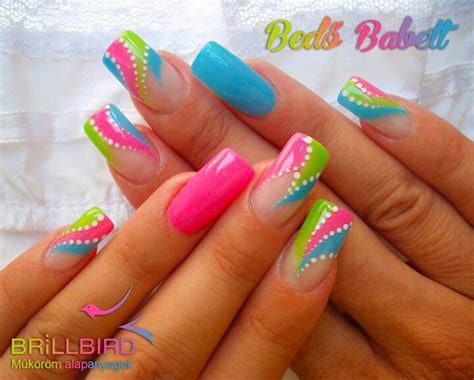 Nail art | Neon nail designs, Bright summer nails designs, Neon nails