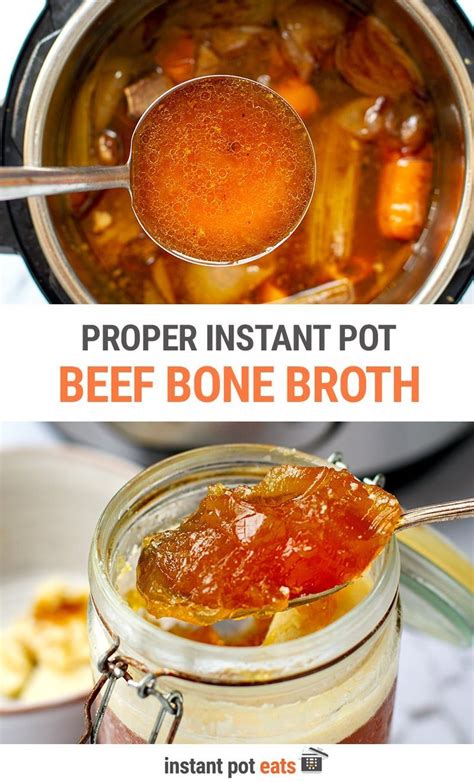 Instant Pot Beef Bone Broth | Recipe | Instant pot beef, Broth recipes ...