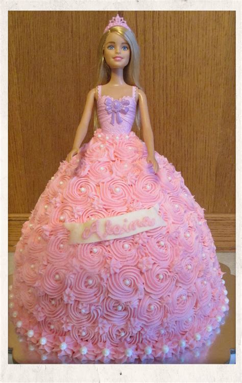 Barbie doll princess cake. All buttercream. Barbie Doll Birthday Cake, Barbie Doll Cakes, Barbie ...