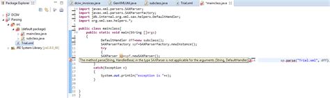 SAXParser.parse method in java not working in eclipse Mars - Stack Overflow