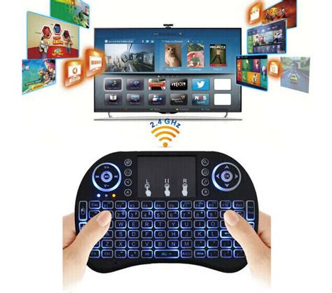 Wireless Mini Keyboard Remote Control Touchpad Smart TV Android TV Box PC 2.4GHz | eBay