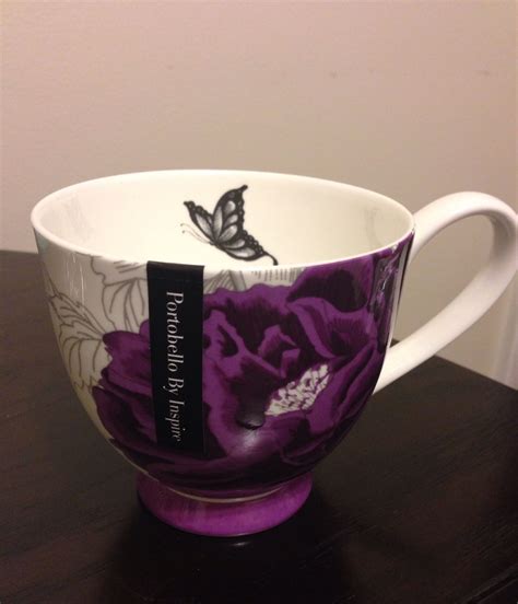 Portebello by Inspire Purple Floral Mug with Butterfly Accent on the Interior - @HomeSense ...