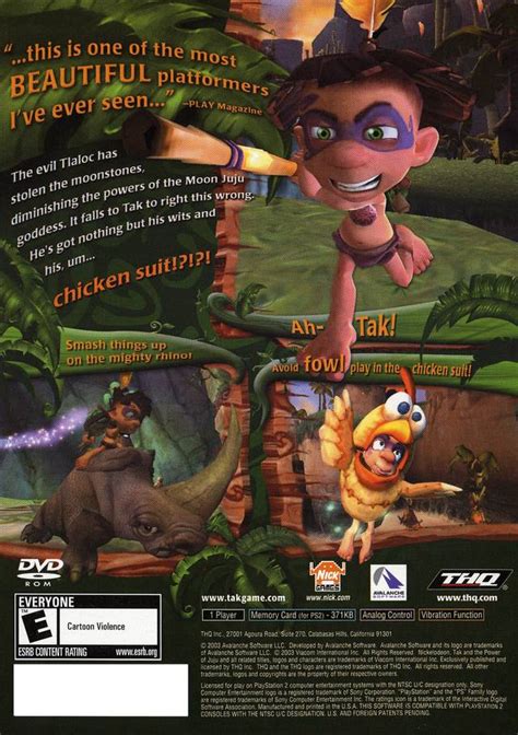 Tak and the Power of JuJu Sony Playstation 2 Game