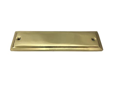 Personalized Solid Brass Door Name Plates Rectangle Writing Space Door ...