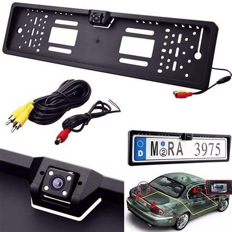 Automobiles & Motorcycles Exterior Accessories Car License Plate Frame Europe Frame Rearview ...