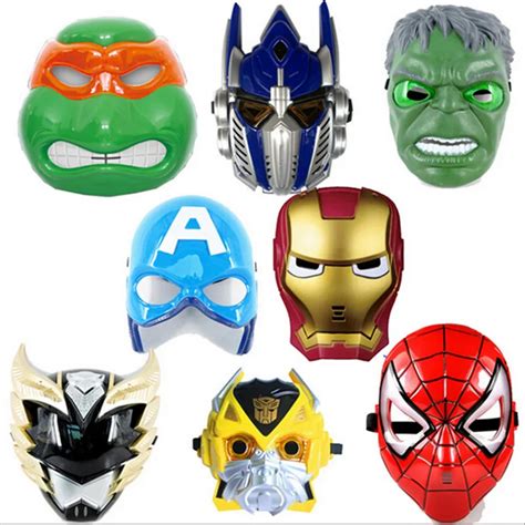 Superhero Masks Full Face Kids Game Cosplay Party Mask LED Eye Light ...