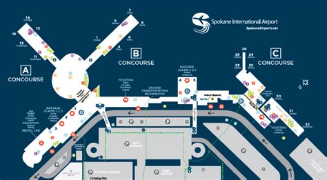 Spokane Intl Airport > Terminal > Terminal Map