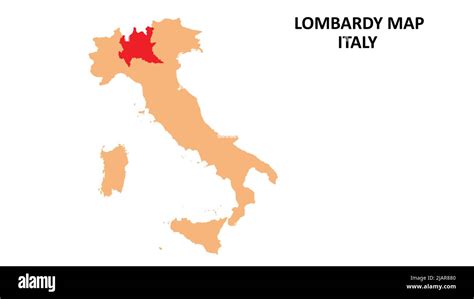 Lombardy regions map highlighted on Italy map Stock Vector Image & Art ...