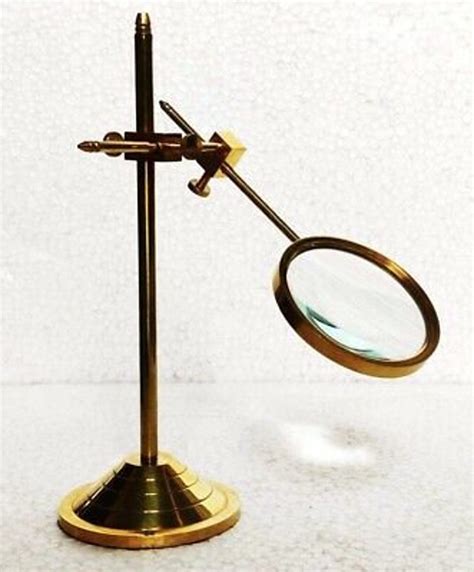 Brass Vintage Magnifying Glass A Table Top Magnifier - Etsy