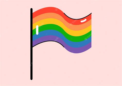 Premium Vector | Concept pride lgbt flag this flat concept illustration ...