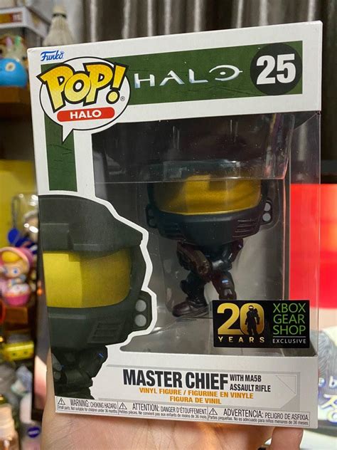 Master Chief with MA5B Assault Rifle Funko Pop! - HALO, Hobbies & Toys, Toys & Games on Carousell