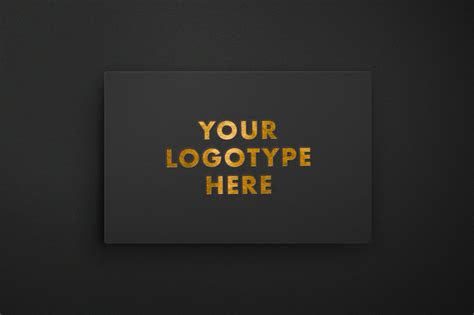 Free Gold Foil Logo Mockup PSD :: Behance