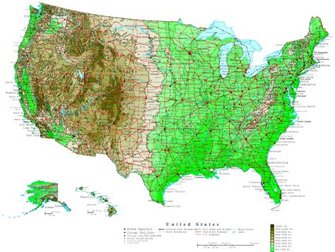 3d Elevation Map Of Usa