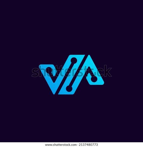 Va Technology Logo Design Vector Stock Vector (Royalty Free) 2137480773 ...