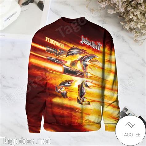 Judas Priest Firepower Album Cover Long Sleeve Shirt - Tagotee