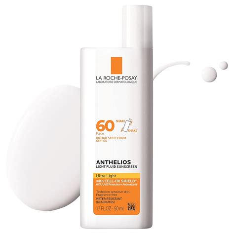 Amazon.com: La Roche-Posay Anthelios Light Fluid Face Sunscreen Broad ...