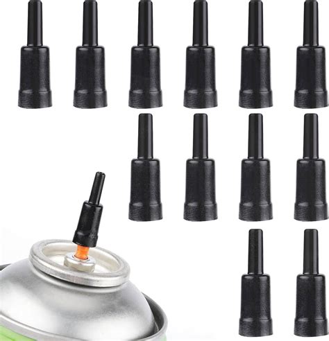 12Pcs Butane Tank Adapter, Propane Gas Refill Adapter Tips Gas Tank Nozzle Replacement For For ...