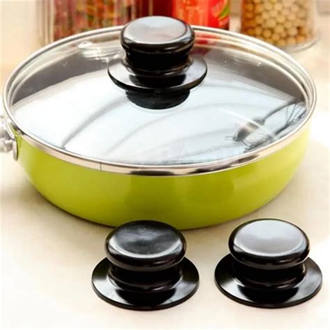 2pcs Lid Knobs Pot Saucepan Practical Universal Cookware Pan Lid Replacement Hand Grip Cover ...