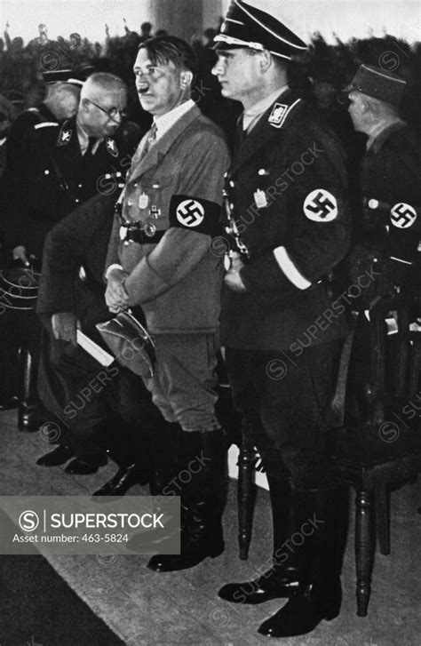 Hitler and Rudolf Hess at the opening of the National Socialist German ...