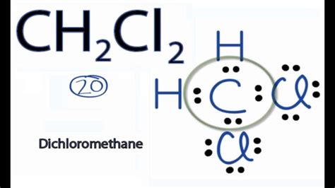 CH2Cl2 Lewis Structure: How to Draw the Lewis Structure for CH2Cl2 (Dichloromethane) - YouTube