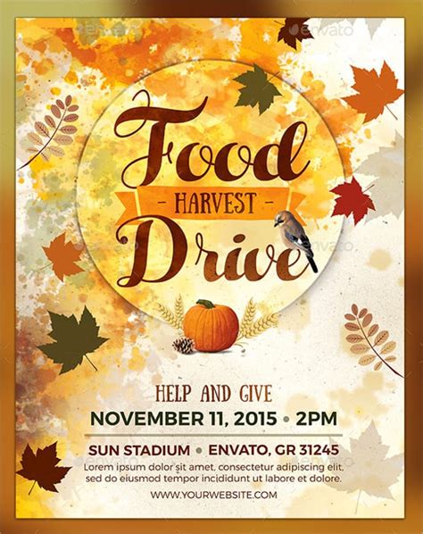 Canned Food Drive Flyer Template