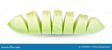 Slice Honeydew Melon Isolated on White Clipping Path Stock Photo - Image of honeydew, cutout ...