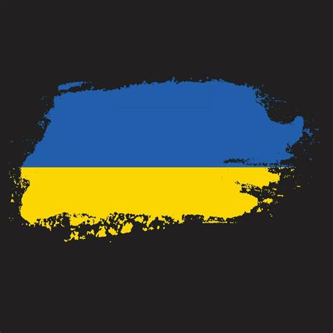 Hand paint Ukraine flag vector 16853102 Vector Art at Vecteezy