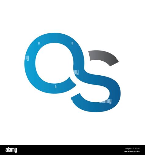 Initial Letter OS Logo Design Vector Template. Abstract Letter Minimal ...