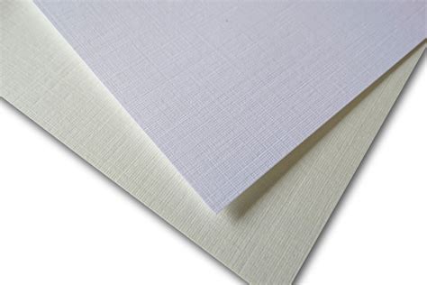 Heavy White 100 lb Linen Card Stock for DIY Invitations and CardMaking ...